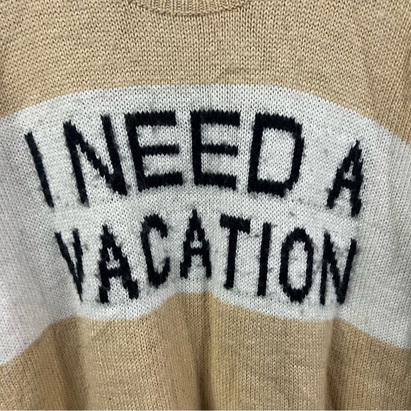 Wildfox I Need A Vacation Knit Distressed Sweater - Picture 4 of 14
